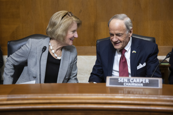 Sens. Shelley Moore Capito (R-W.Va.) and Tom Carper (D-Del.).