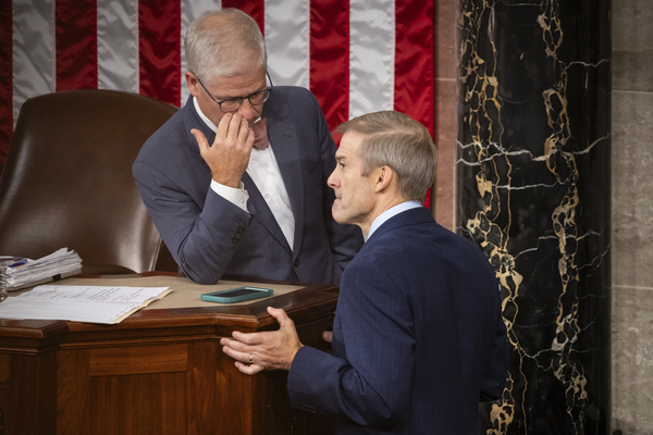 Reps. Patrick McHenry (R-N.C.) and Jim Jordan (R-Ohio).