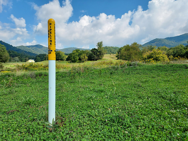 A segment of the Mountain Valley pipeline.