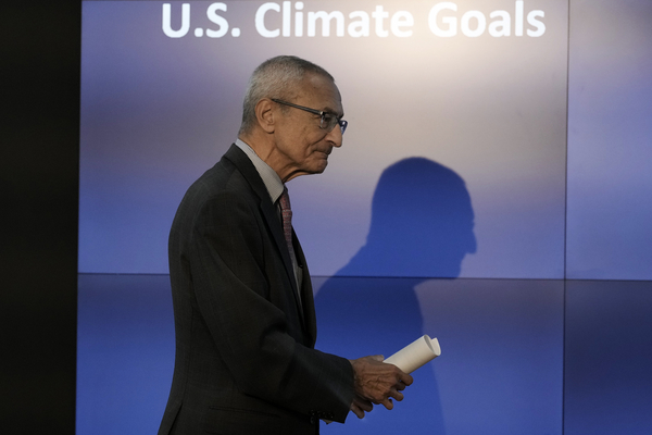 John Podesta casts a shadow.